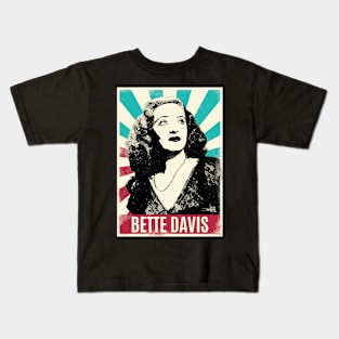 Vintage Retro Bette Davis Kids T-Shirt